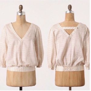 Anthropologie Postmark Skipped Beats striped top